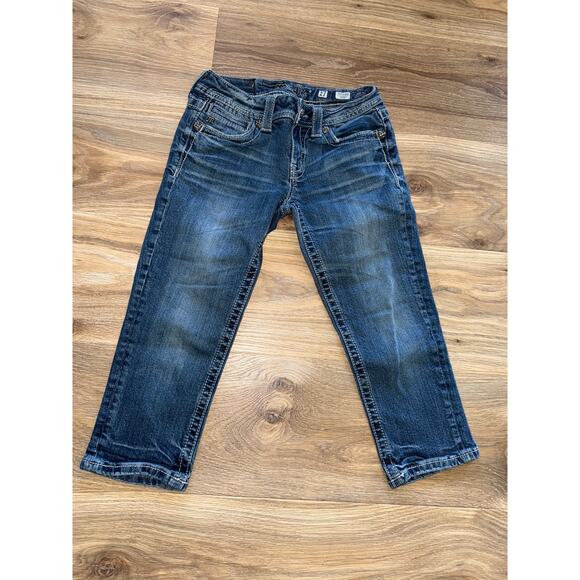 Miss Me Low Rise Capri JP5163P2 Angel Wings Embellished Y2K - size 27 - OA2 - Picture 1 of 12